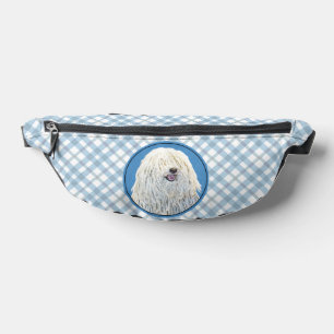 Sacs Banane Peinture de Puli Crème Blanche Mignonne Art Canin