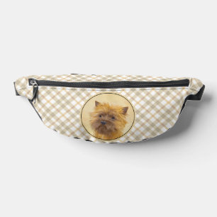 Sacs Banane Peinture de Terrier Cairn Chiot Original Art Chien