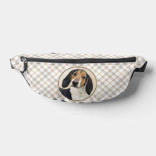 Sacs Banane Peinture de Treeing Walker Coonhound, Art Original