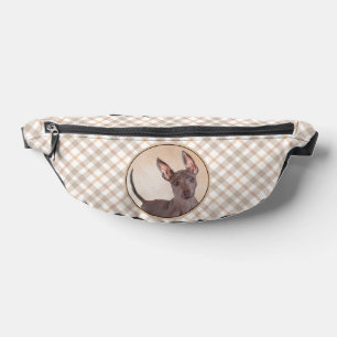 Sacs Banane Peinture de Xoloitzcuintli Chien Rouge Sans Poils