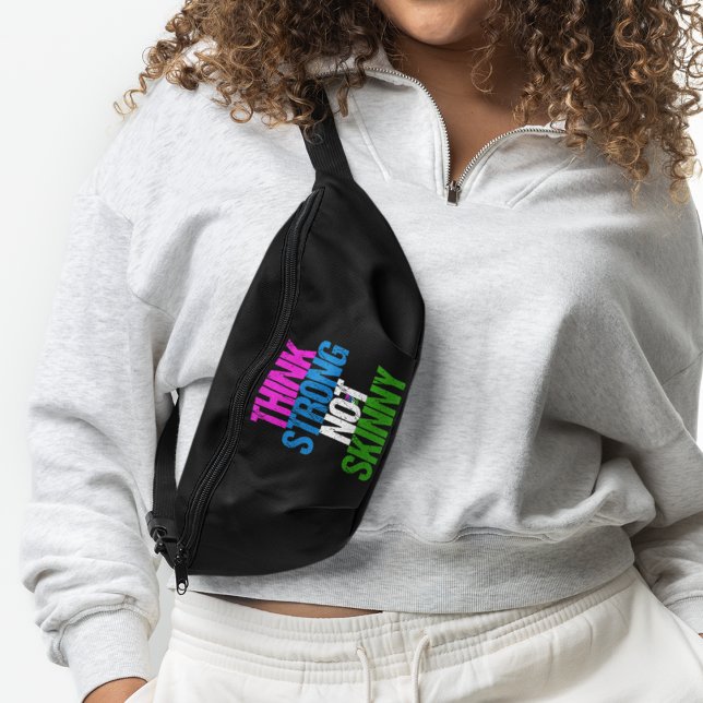 Sacs Banane Penser fort non maigre aptitude motivationnelle (Créateur téléchargé)