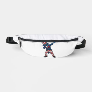 Sacs Banane Personnage patriotique Dabbing Design Vector Vinta