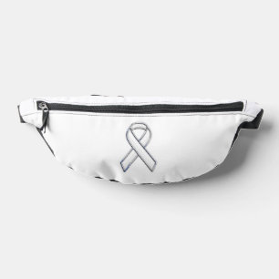 Sacs Banane Personnalisable Chrome Comme White Ribbon Sensibil