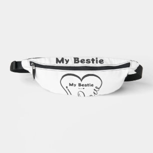 Sacs Banane Personnalisé J'aime mon meilleur ami • Vous = ♥