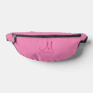 Sacs Banane Personnalisé tendance élégant moderne rose Monogra