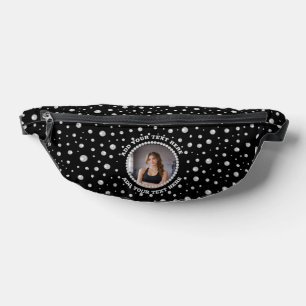 Sacs Banane Photo personnalisé avec cercle de perles sur fond