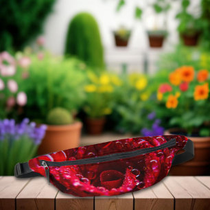 Sacs Banane Photographie Macro Botanique Rose Rouge