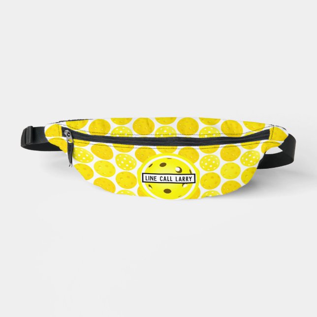 Sacs Banane Pickleball jaune Pickleballs Personnalisé (Recto)