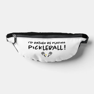 Sacs Banane Pickleball Sports Citation Mignonne Ceinture Noire