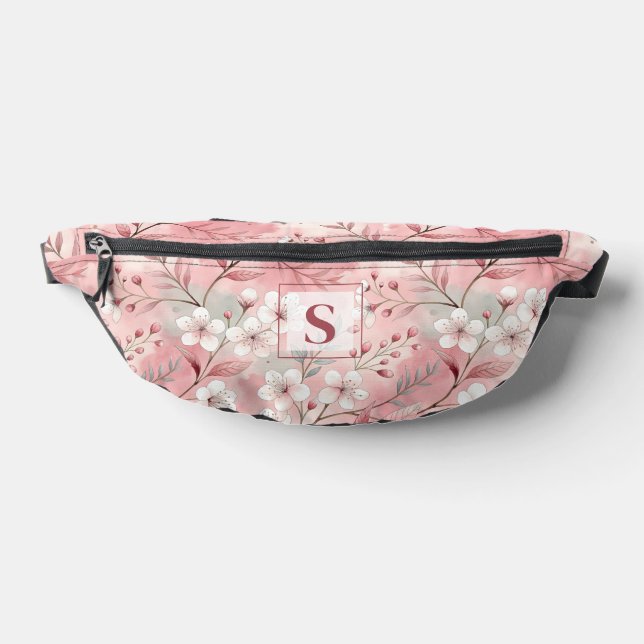 Sacs Banane Pink cherry blossom monogram (Poser)