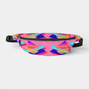 Sacs Banane Pink Memphis Neon Fun Triangles Épic
