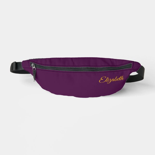 Sacs Banane Plaine solide classique pourpre d'aubergine person (Recto)