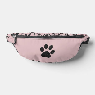 Sacs Banane Poches de chien noir et blanc Pointe Polka sur la