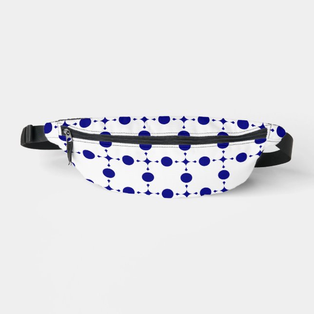 Sacs Banane Points bleus de marine, motif à pois, Points (Recto)