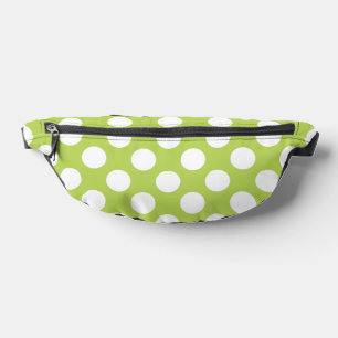 Sacs Banane Pois verts, Motif à points Polka, points, pointill