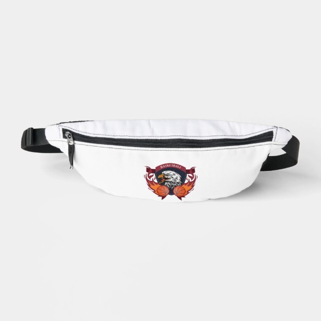 Sacs Banane Poitrine De Basket-Ball De Flamme D'Aigle (Recto)