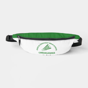 Sacs Banane Pom-Pom de l'École Secondaire Personnalisé en Vert
