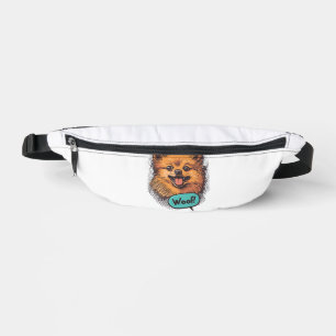 Sacs Banane Pomeranian Pop Art � Chien de Bande Dessinée Rétro
