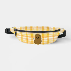 Sacs Banane Pomme de terre Brown En vichy jaune