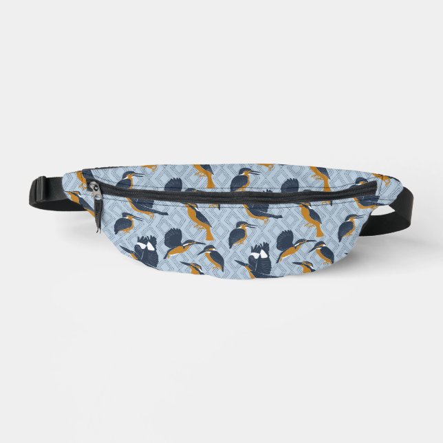 Sacs Banane Pour les amateurs d'oiseaux Cosy Kingfish Patterne (Recto)