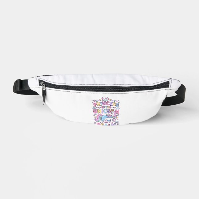 Sacs Banane Princesse Licorne du Royaume Licorne Charmant POD (Recto)
