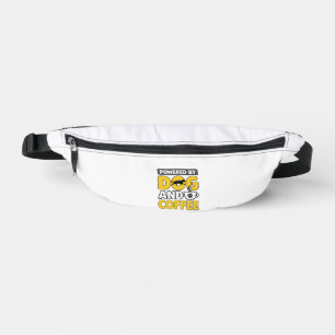 Sacs Banane Propulsé par le chien et le café Vintage Shirt Des