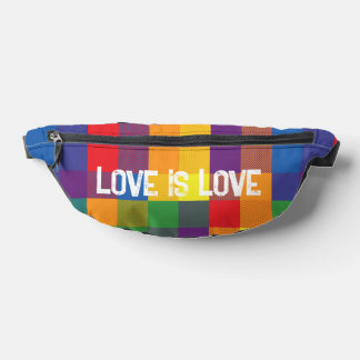 Sacs Banane Rainbow Buffalo Check Pride Plaid Colorful Love