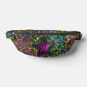 Sacs Banane Rainbow Holographic Galaxy Star Sequin Glam Luxe