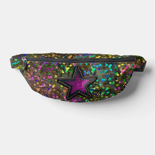 Sacs Banane Rainbow Holographic Galaxy Star Sequin Glam Luxe (Poser)