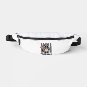 Sacs Banane Raton laveur patriotique America conception de t-s