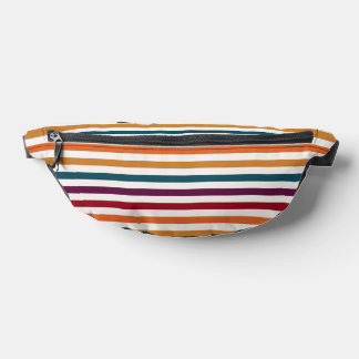 Sacs Banane Rayures horizontales multicolores automne rétro
