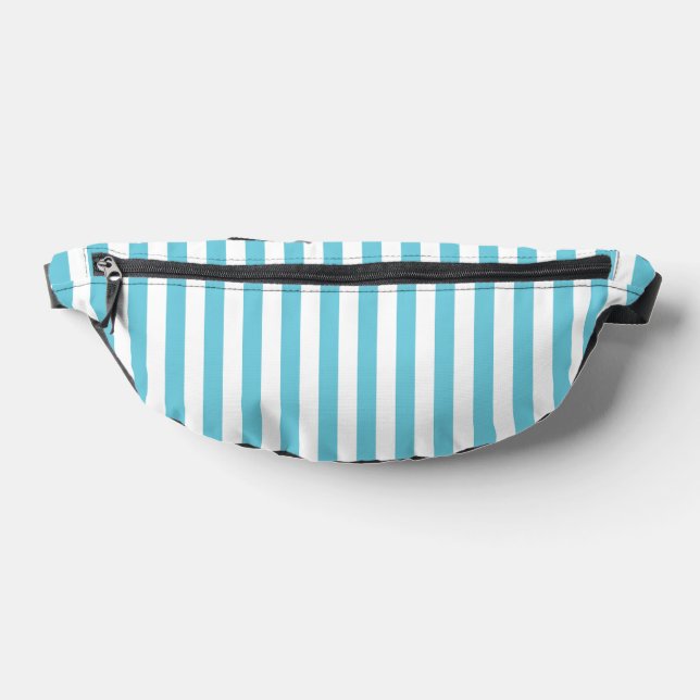 Sacs Banane Rayures verticales classiques bleu clair et blanc (Poser)