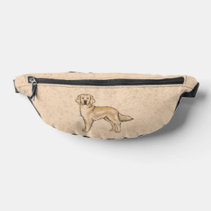 Sacs Banane Récupérateur doré jaune Chien de dessin animé mign