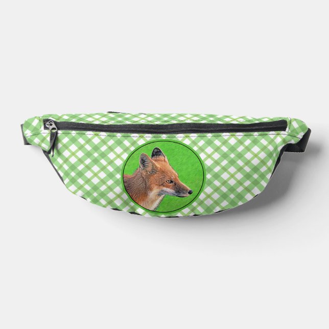 Sacs Banane Red Fox Portrait Peinture Art original de la faune (Poser)