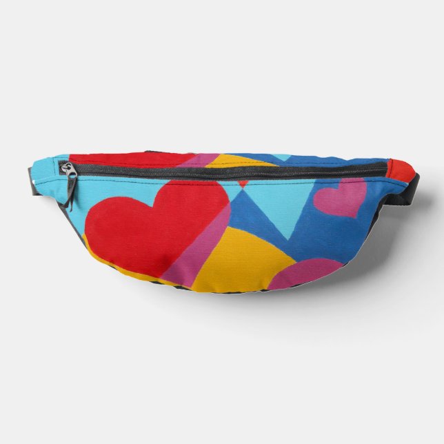 Sacs Banane Red Hearts Abstract Fanny Pack (Poser)