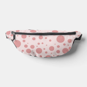 Sacs Banane Rose Bubble Gum À pois