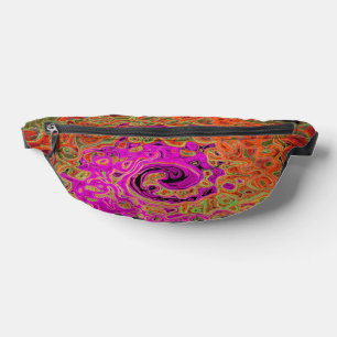 Sacs Banane Rose Chaud Abstrait Rétro Liquide Tourbillon