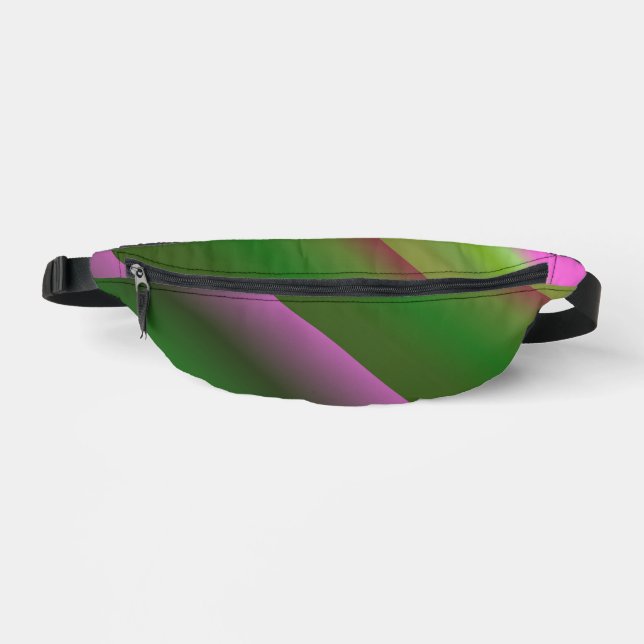 Sacs Banane Rose Et Vert Gradient Amusant (Recto)