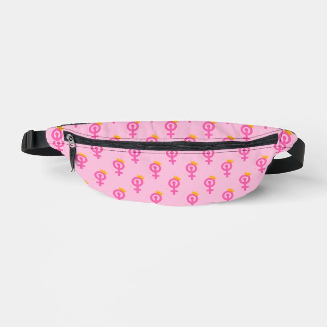 Sacs Banane Rose Féministe (Recto)