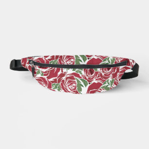 Sacs Banane Rose Pays rouge vert vintage floral