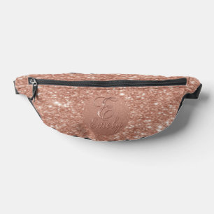 Sacs Banane Rose personnalisé Parties scintillant Gold Design 