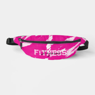 Sacs Banane Rose Pincée Blanc Noir
