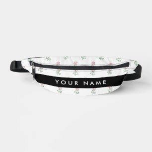 Sacs Banane Roses Rouges, Motif De Roses, Votre Nom