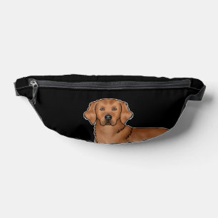 Sacs Banane Rouge Golden Retriever Cartographie Chien tête Noi