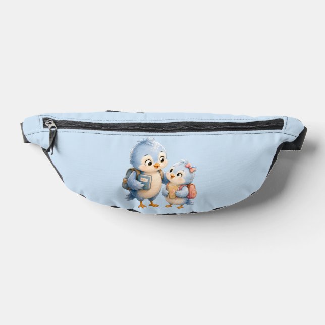 Sacs Banane Sacoche Ceinture Petits Oiseaux Bleus Mignons (Poser)
