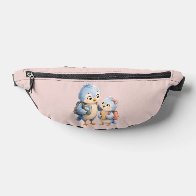 Sacs Banane Sacoche Ceinture Petits Oiseaux Bleus Mignons (Poser)