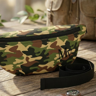 Sacs Banane Sacoche de ceinture camouflage nom personnalisé, U