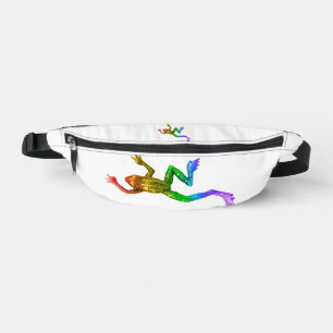 Sacs Banane Sculpture de grenouille arc-en-ciel de SlipperyJoe