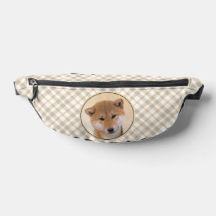 Sacs Banane Shiba Inu Peinture Rouge mignonne Original Animal