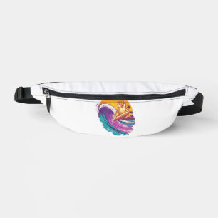 Sacs Banane Shiba surfeur � Chien de vibes de plage